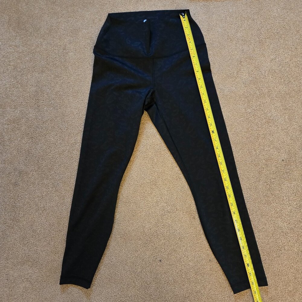 Black Leopard Leggings, 90 Degrees by Reflex, EUC Medium